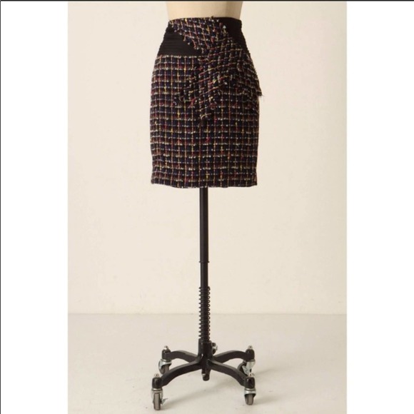 Anthropologie Dresses & Skirts - Anthropologie Taikonhu Academia Tweed Black Skirt